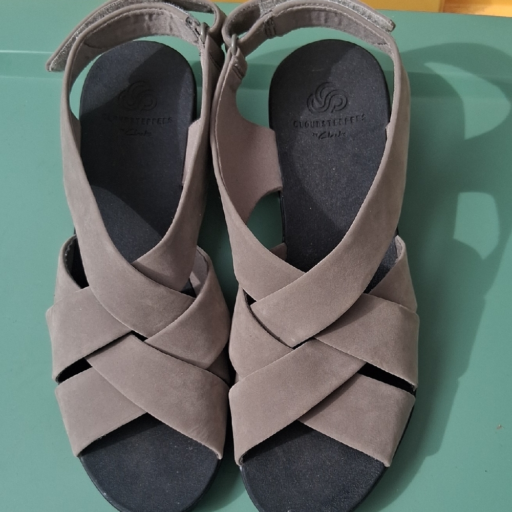 Cloudsteppers by Clarks Taupe Sandals